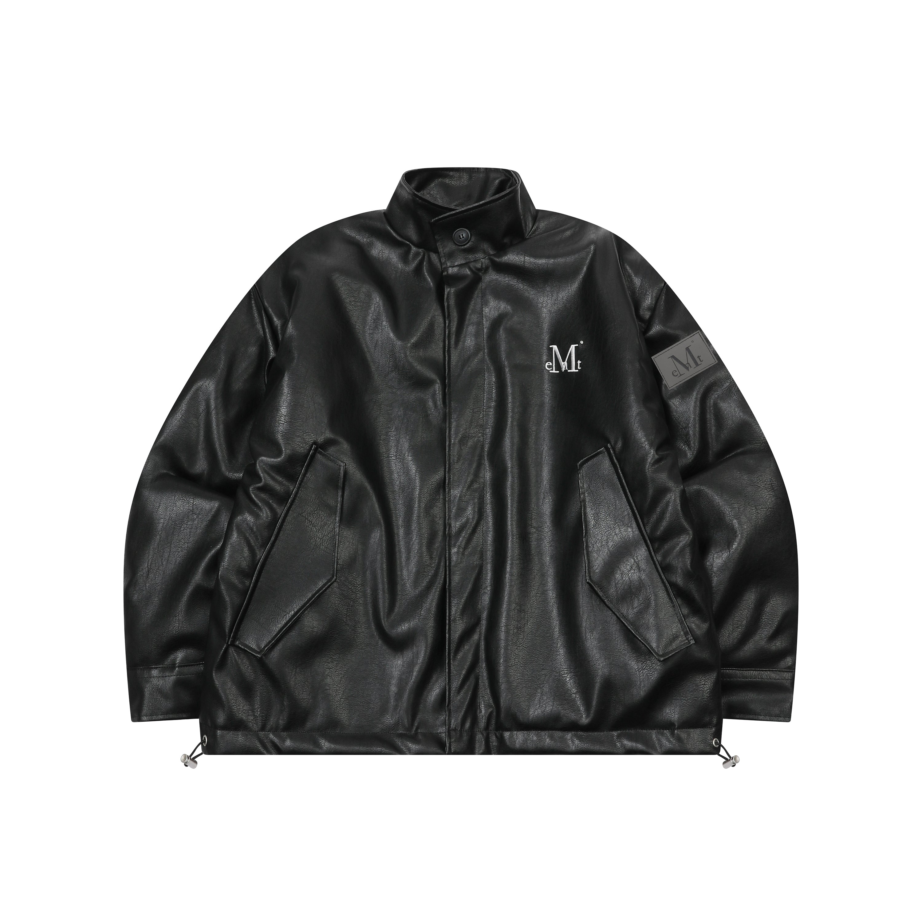 ルドレザーハイネックブルゾンジャケットUNISEX - MUCENT | 60