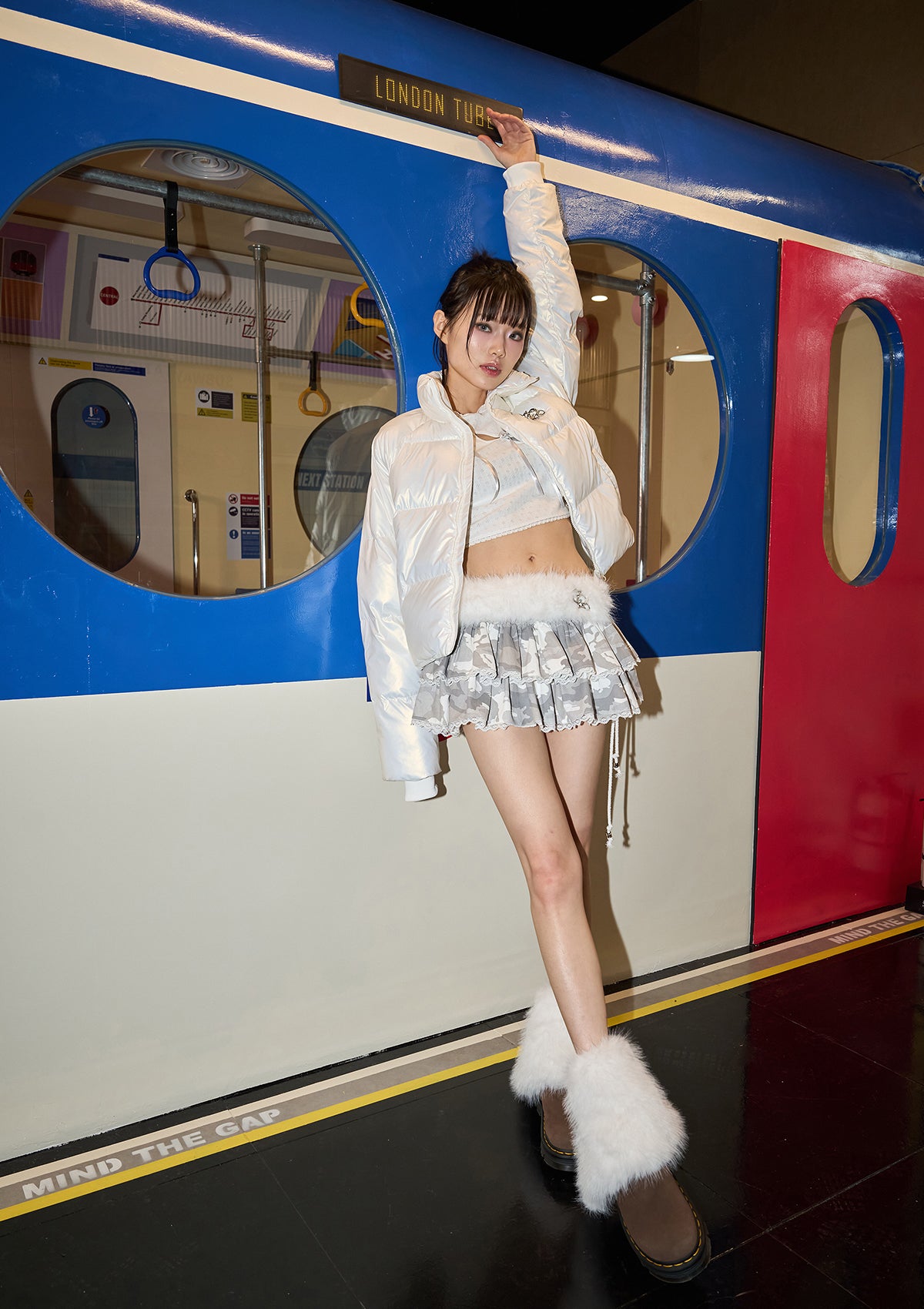 スノーファーベルト - ホワイト - CHERRYQUIRI | 60% - アジア