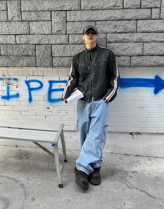 y2k レザージャケット - HOLY IN CODE | 60% - アジアファッション通販