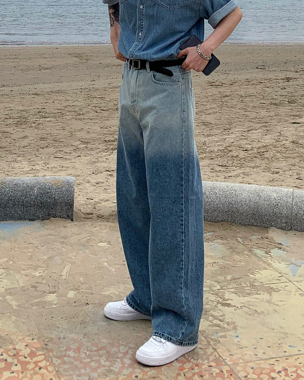 グラデーションデニムパンツ - COZINESS | 60% - アジアファッション通販