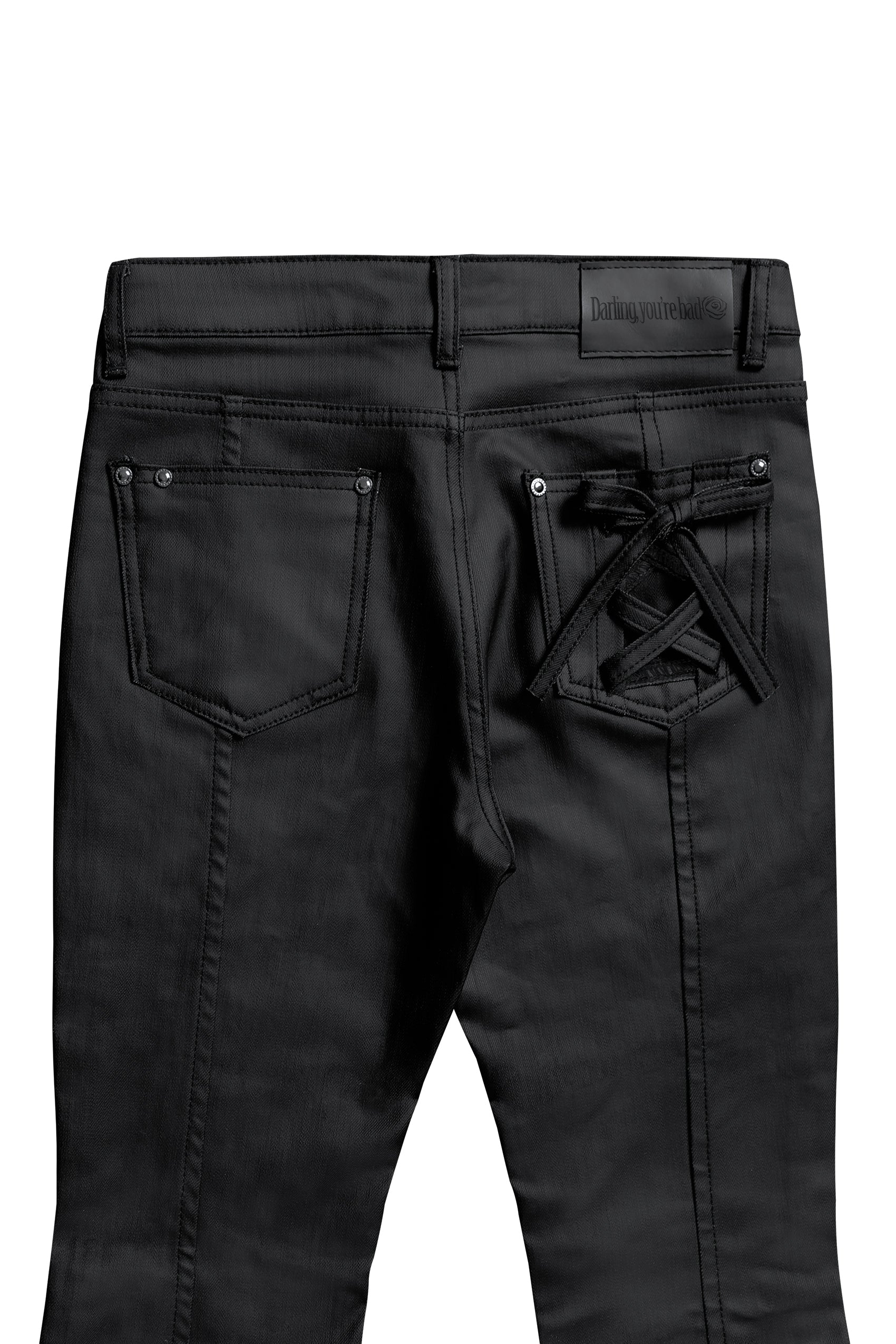 コーティングブラックブーツカットデニム - DARLING, YOU ARE BAD | 60