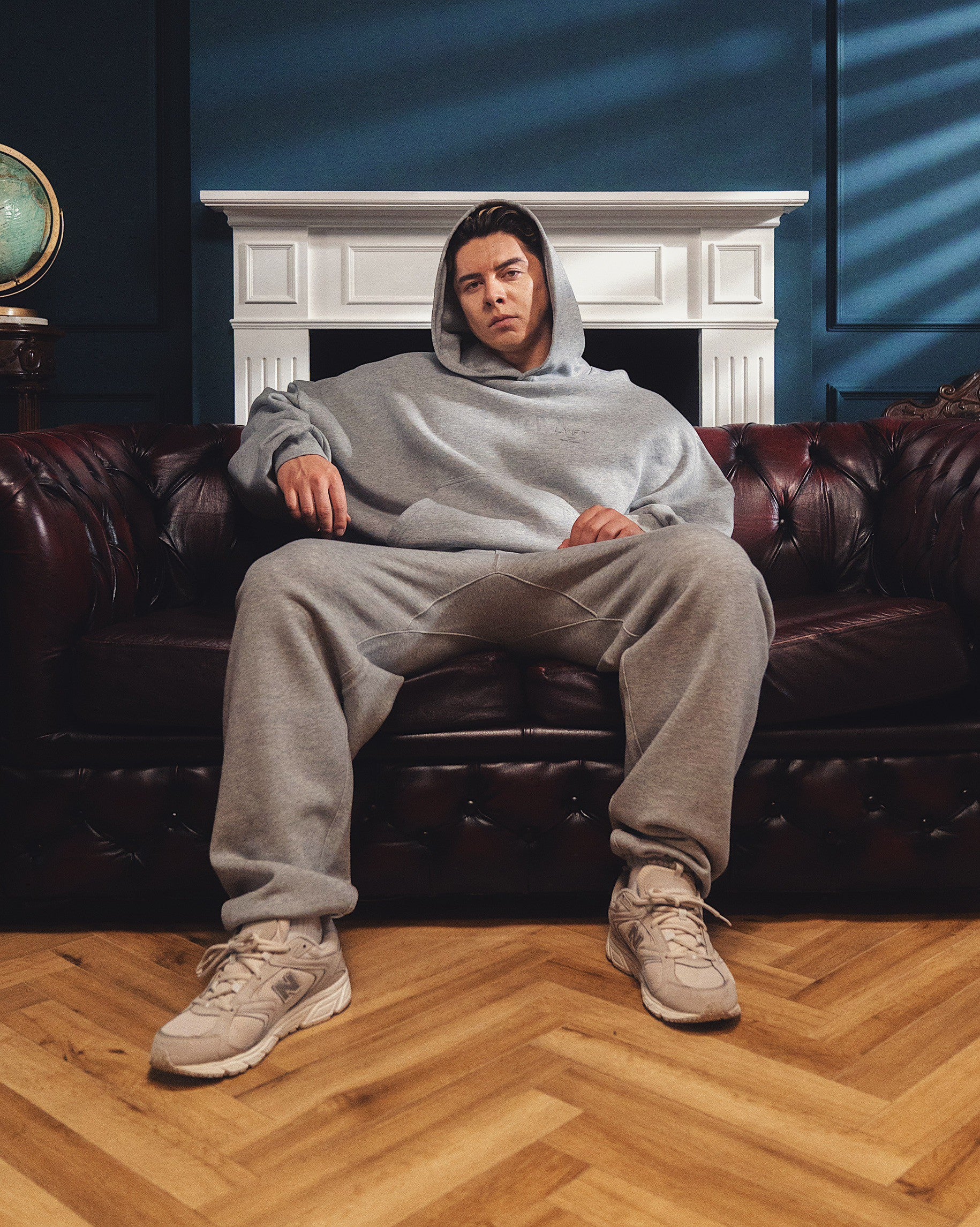 Relax Fit Loose Sweat Pants - Grey – LÝFT