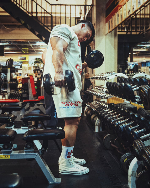 LÝFT × GOLD'S GYM Vintage Logo Shorts 1484 – フィットネスショップ