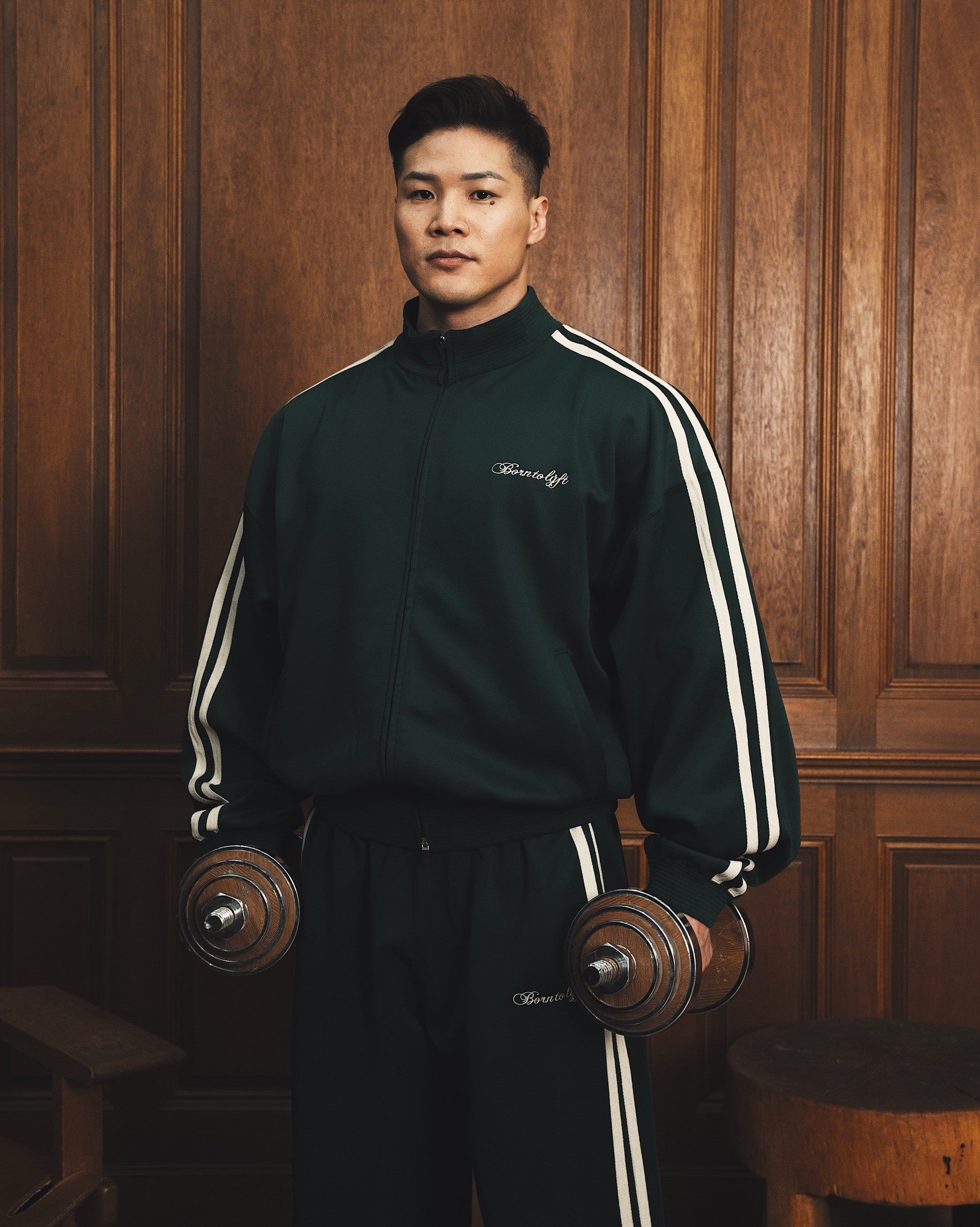 2Line Side Tape Track Jacket - Green – LÝFT