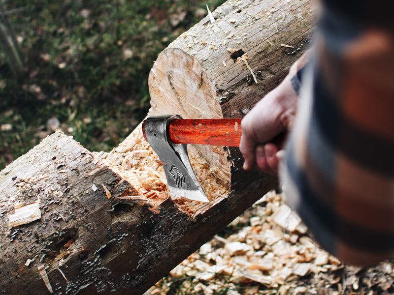 Nedfoss Kung-Fu Throwing Axe Set, Throwing Hatchet with 1065 High