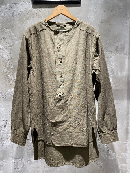 残り僅か》FRENCH ARMY SHIRT - HEAVY OXFORD DUNGAREE – ナイジェル
