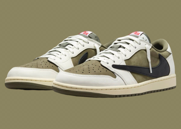 Travis Scott x Air Jordan 1 Low OG “Medium Olive” – Walrus Oxford