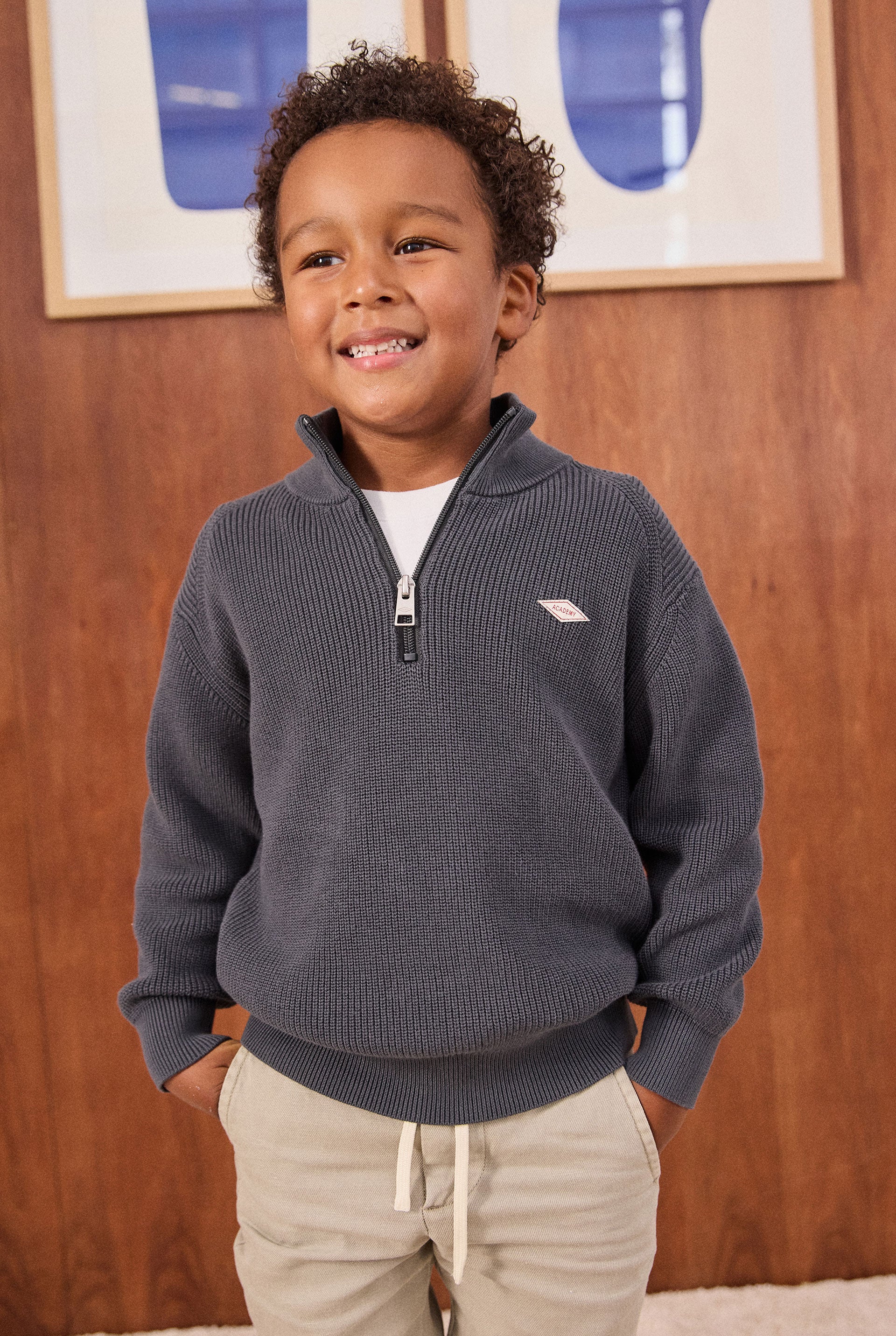 Kids Oliver Knit 1/4 Zip – Academy Brand