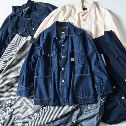 1102-8DW Engineer's Jacket : 8oz. deep washed denim indigo