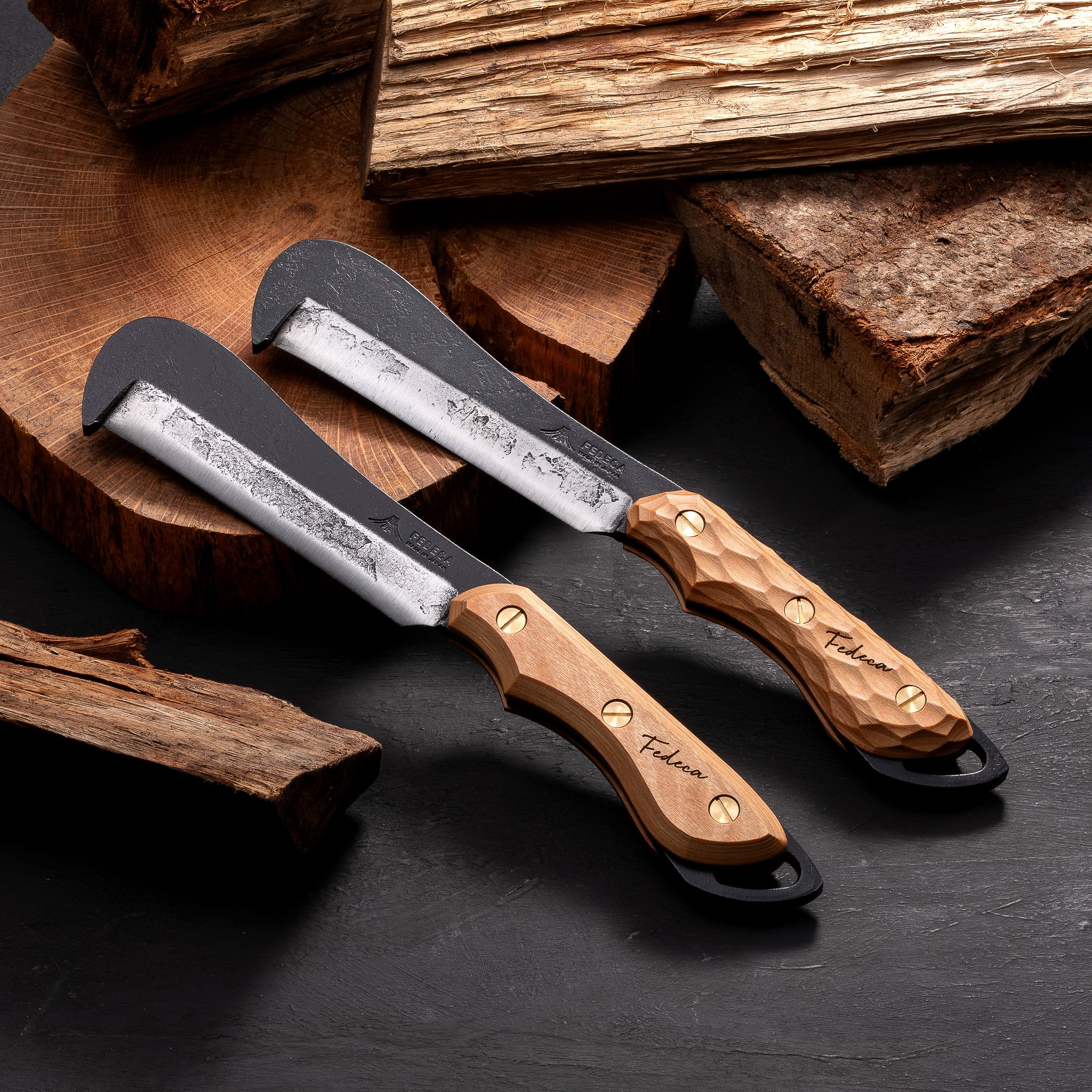 強化木】鍛造バトニング鉈 プレーンホワイト 15,400円