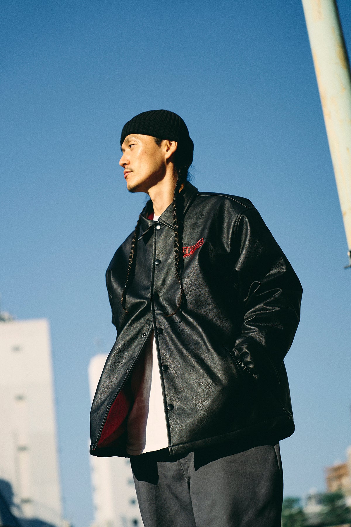 RIPPER FAKE LEATHER COACH JACKET – ROLLER magazine