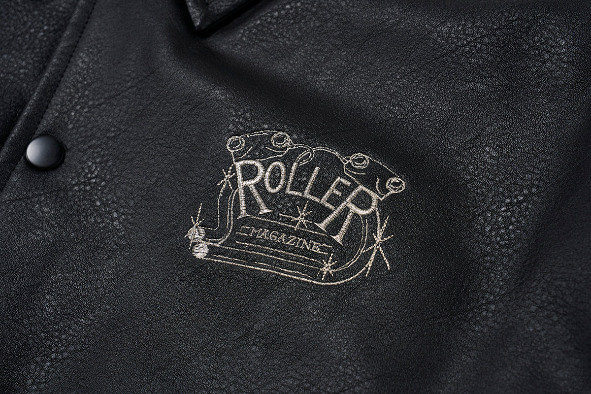 ROLLER FAKE LEATHER COACH JACKET – ROLLER magazine