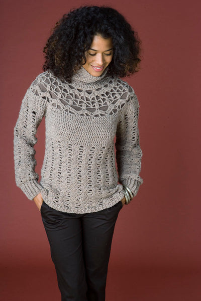 Lush Lace Pullover (Crochet) – Lion Brand Yarn