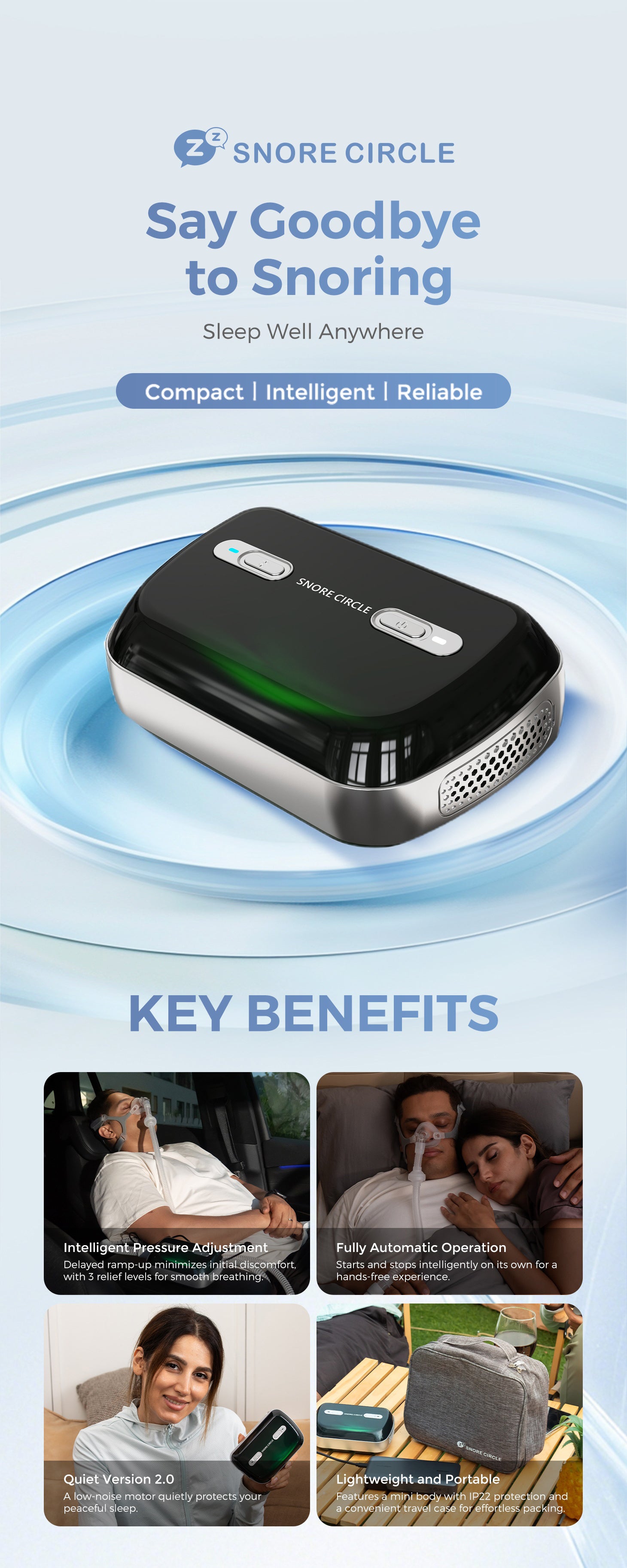 YA50Pro New Upgraded Portable Ultra-Quiet Auto APAP Device for