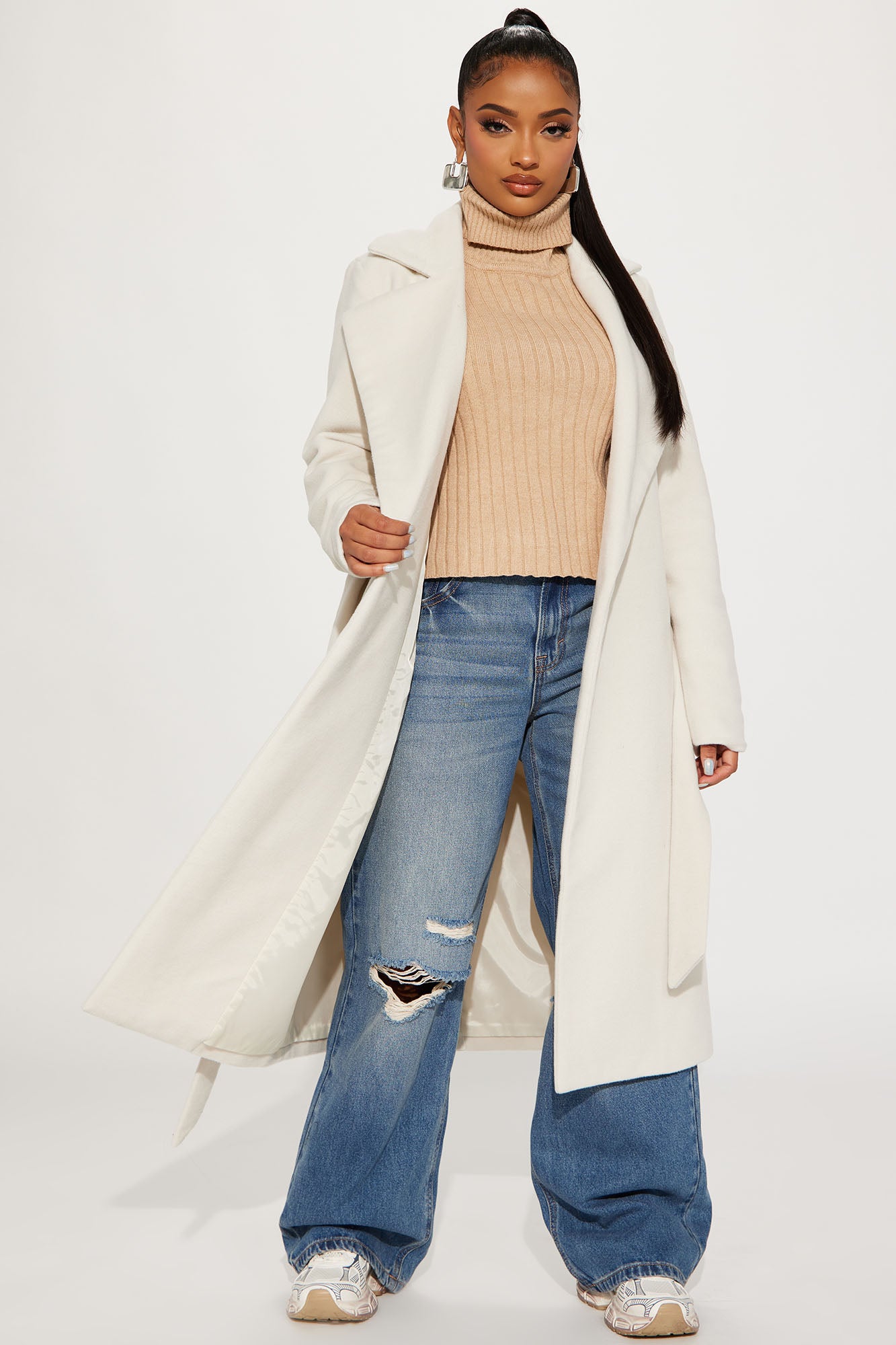 Camile Trench Coat - Ivory | Fashion Nova