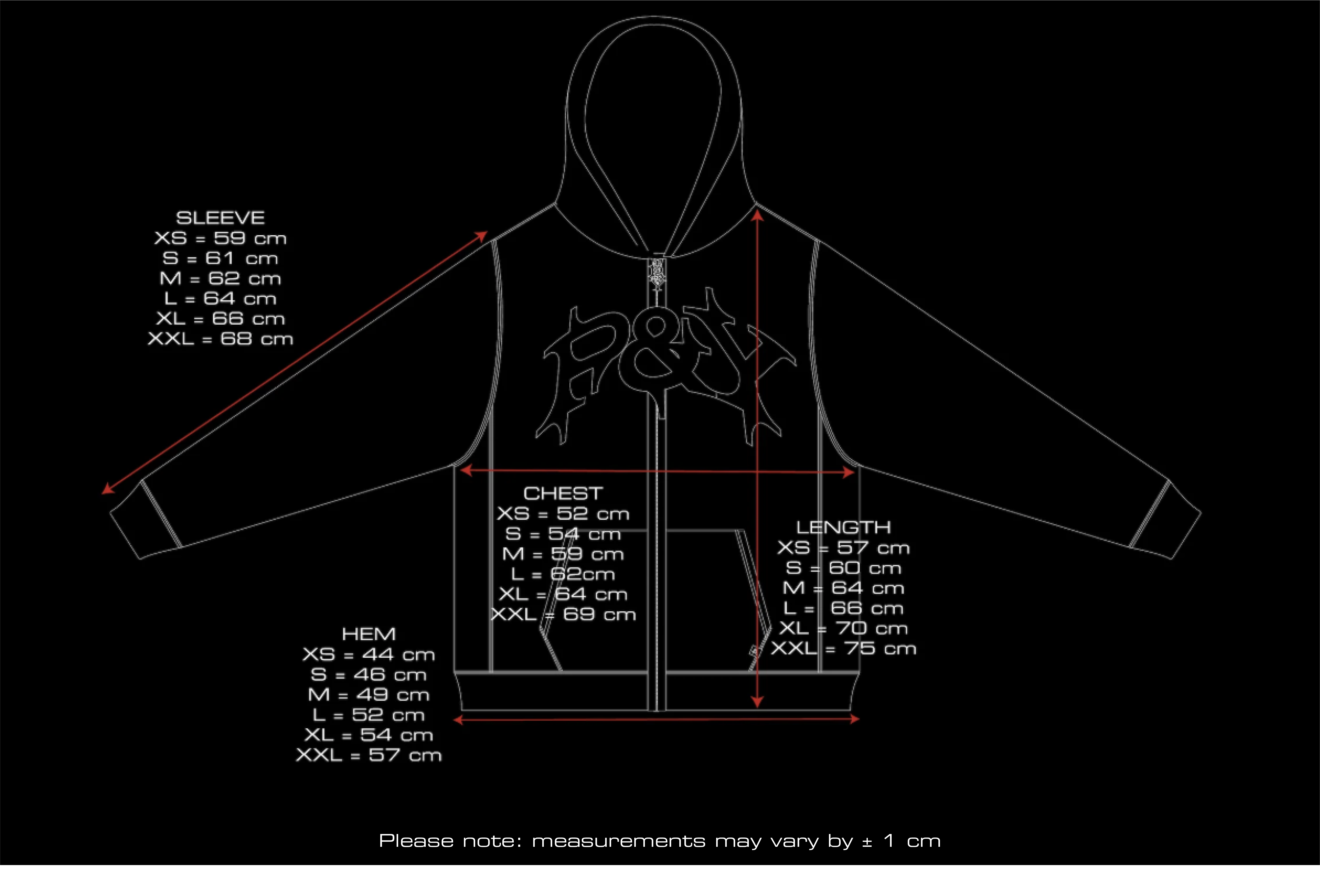 P&Y ZIP HOODIE BLACK – PUNKANDYO