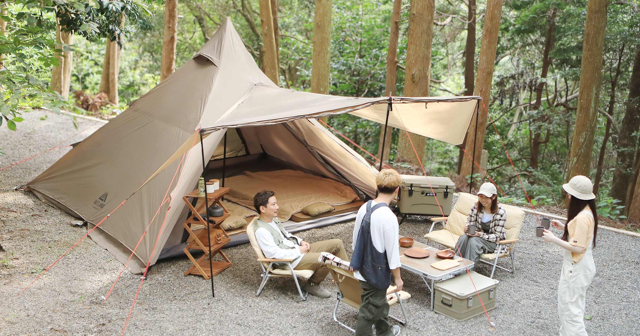 ワンポールテント M（4人用） | キャンプ用品・テントの通販ならVASTLAND