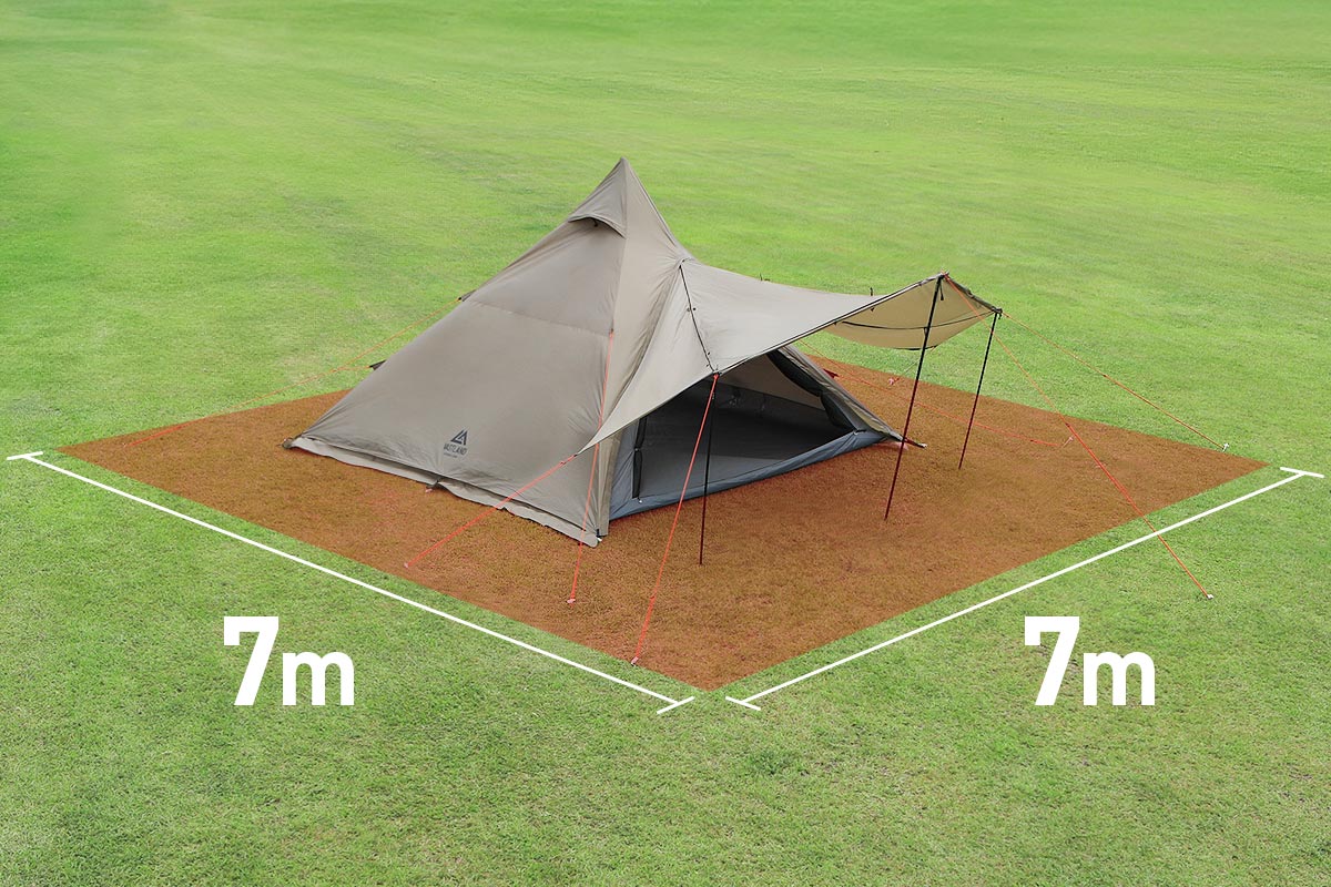 ワンポールテント M（4人用） | キャンプ用品・テントの通販ならVASTLAND