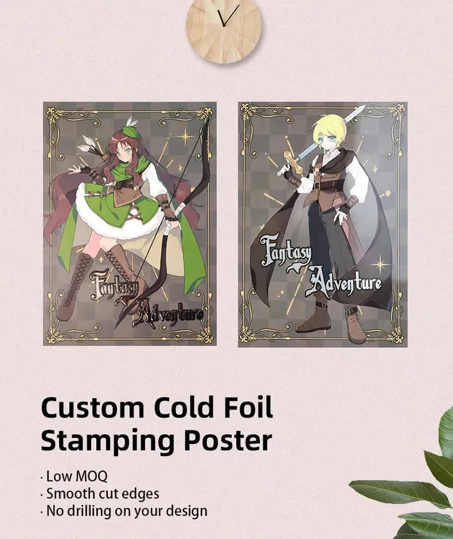 Custom Cold Foil Stamping Poster Printing – VOGRACE