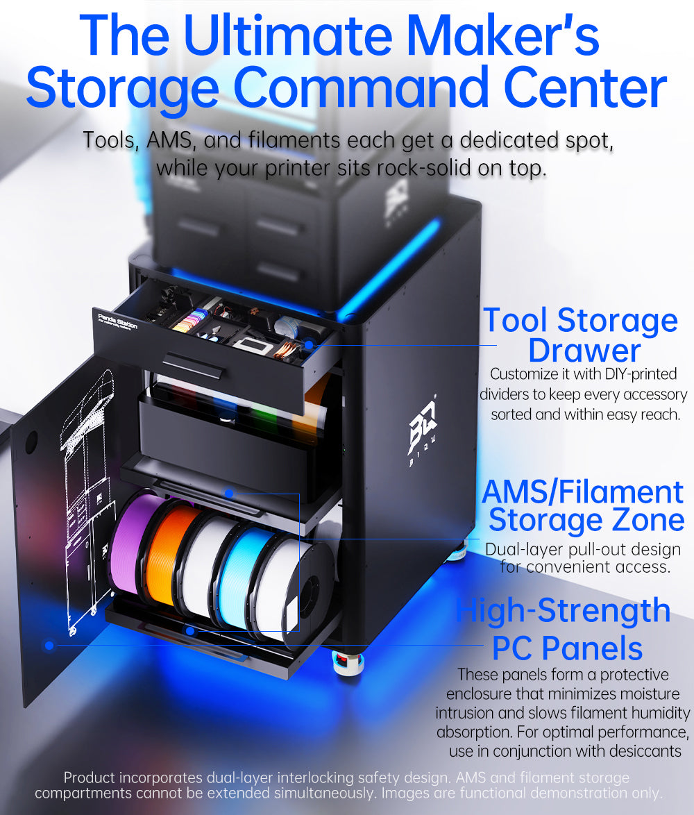 BIQU PANDA-VERSE Storage Solution for Bambu Lab X1,P1,P2S Series