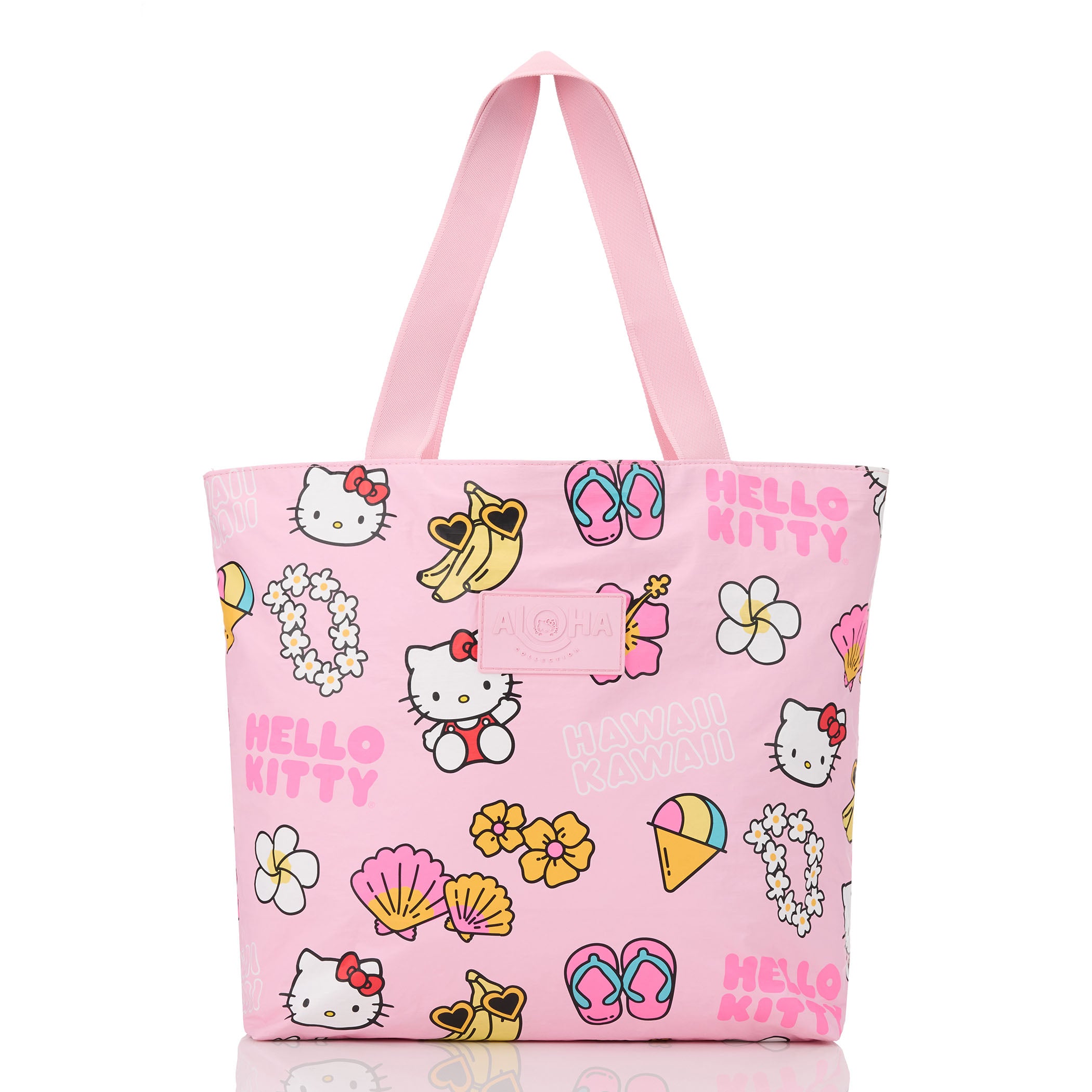 Hawaii Kawaii Icons Day Tripper in Black on Pink | ALOHA Collection