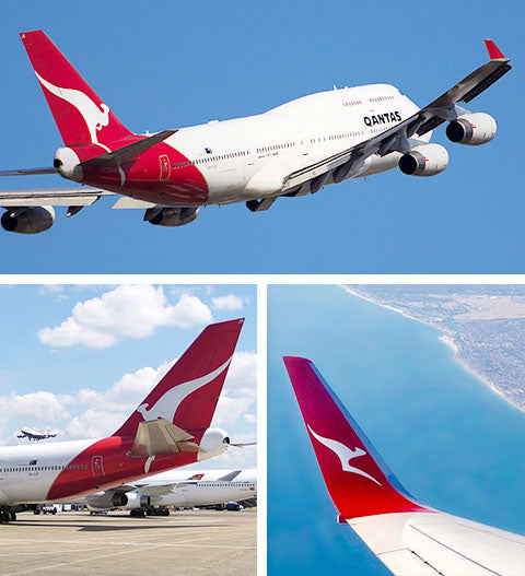 カンタス航空ボーイング 747-400 - PLANETAGS TAIL #VH-OJP – MotoArt