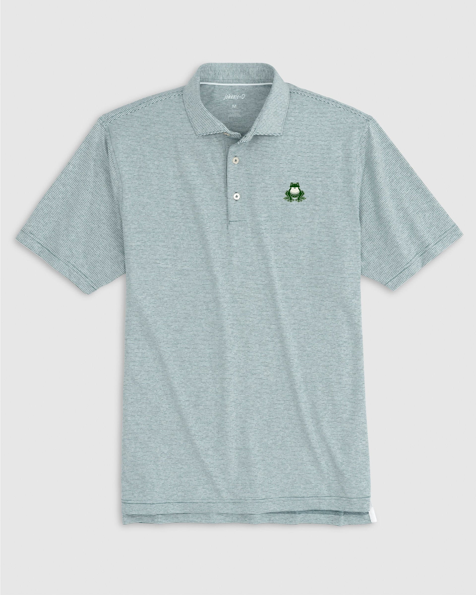 TGL Boston Common Golf Lyndonn Striped Jersey Performance Polo