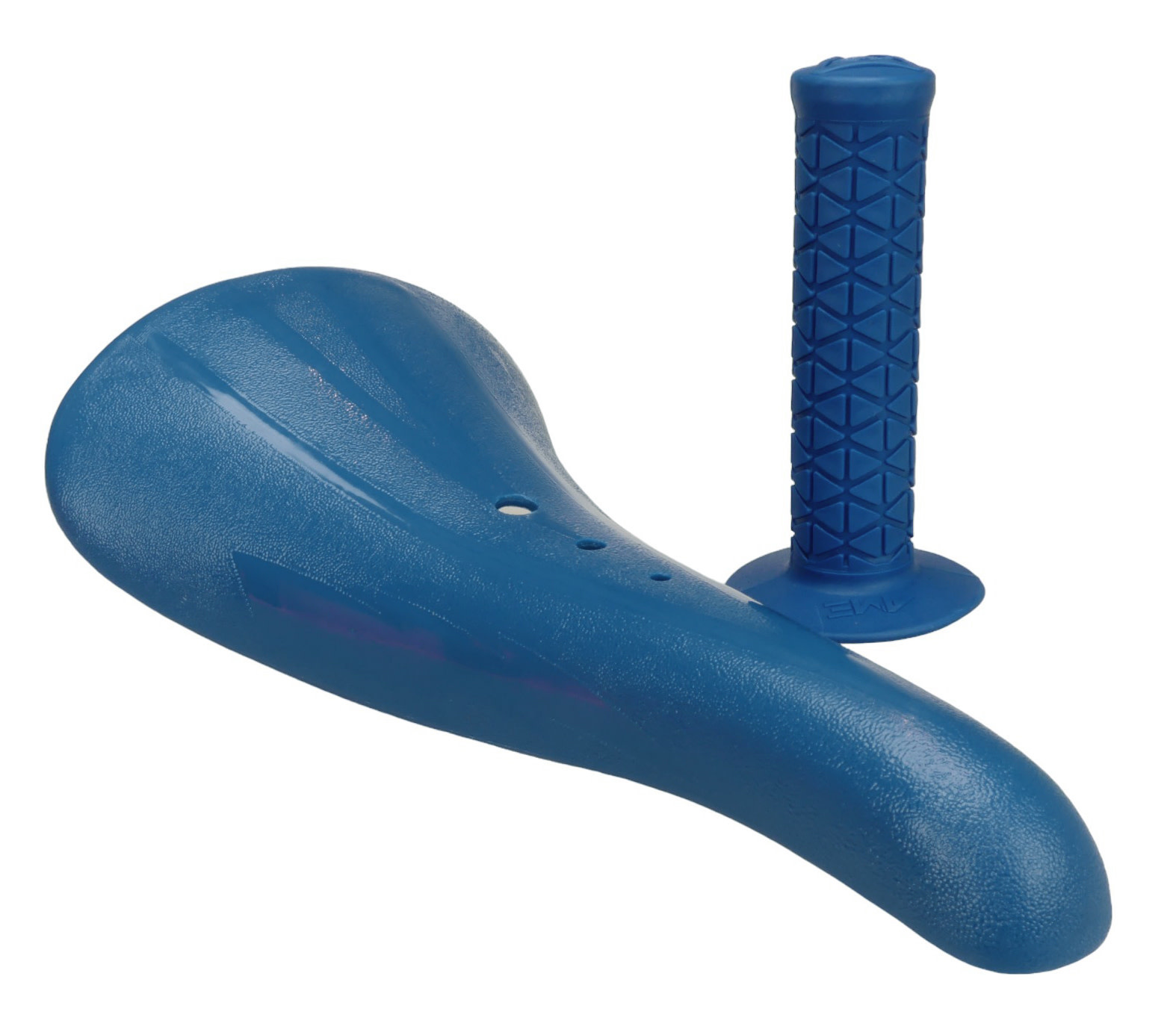 Velo VL-117 old school BMX LIGHTNING BOLT bicycle seat BLUE - NEW