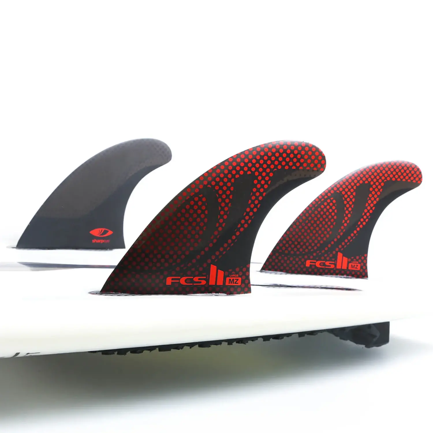 FCS II SHARPEYE RED/BLK FINS - Whalebone Surf Shop