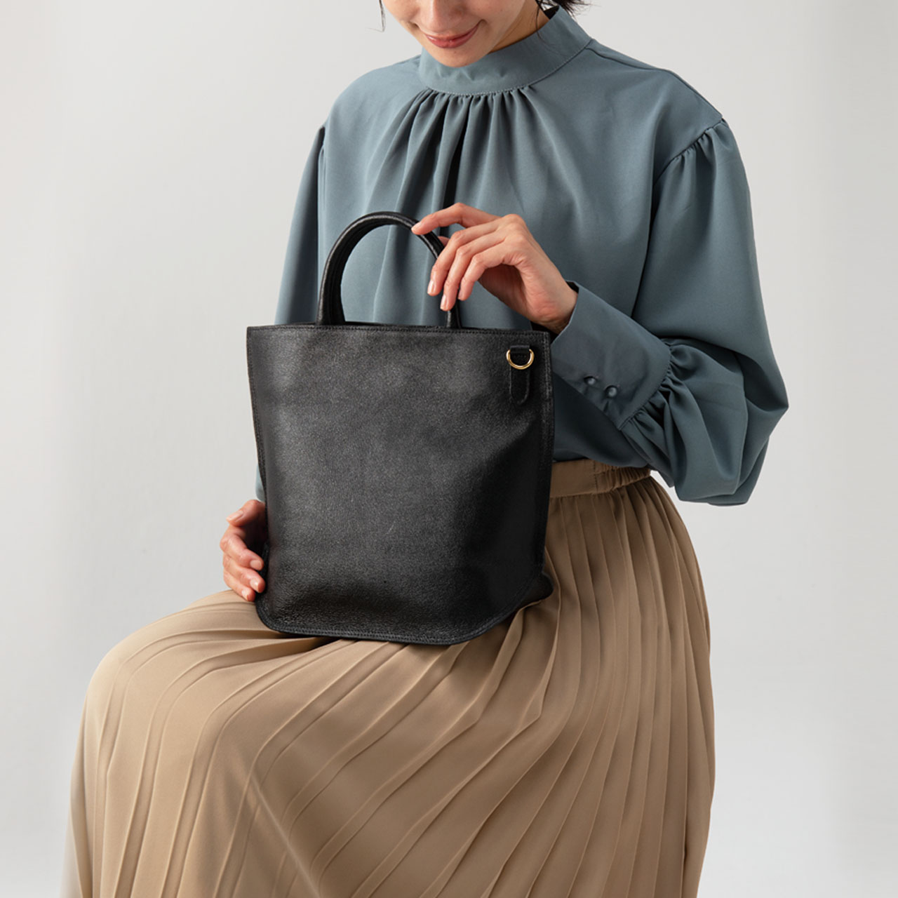 AW.Leather 2wayトート ブラック