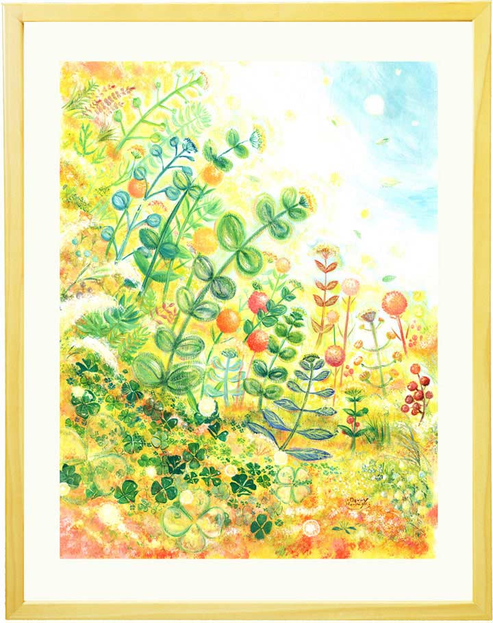 絵画 玄関 風水 植物・グリーン・緑 「grow」 玄関に飾るといい絵