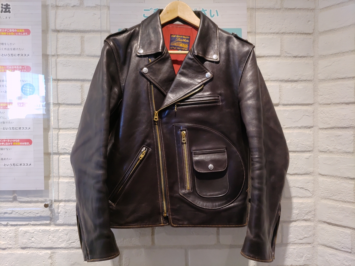 新宿店で、フラットヘッドのホースハイドレザーを採用した人気のダブル