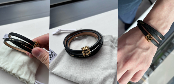 大人の手元を彩るLOEWE(ロエベ)の『レザーブレスレット』~BUYMAでお得