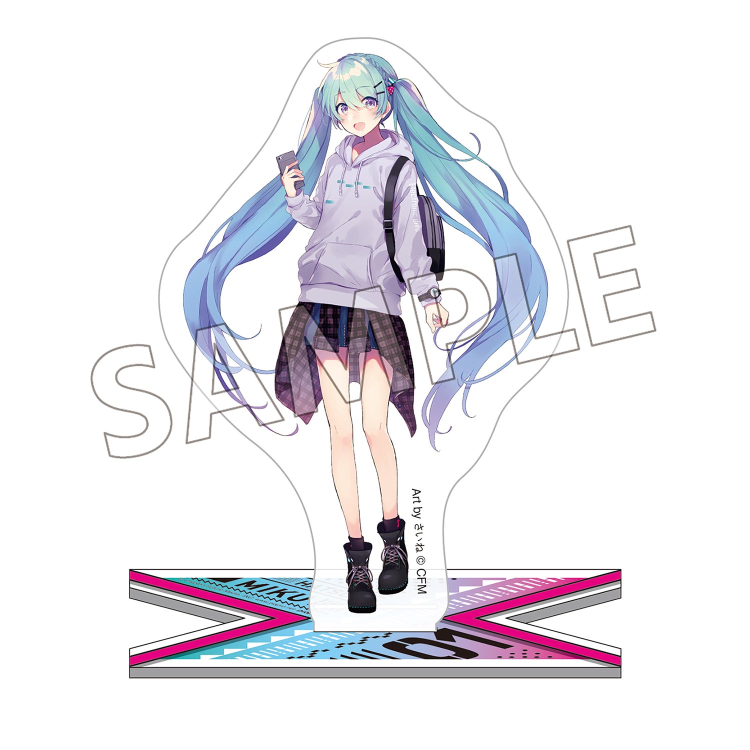 初音ミク Art by さいね モデル 描き下ろし アクリルスタンド 初音ミク