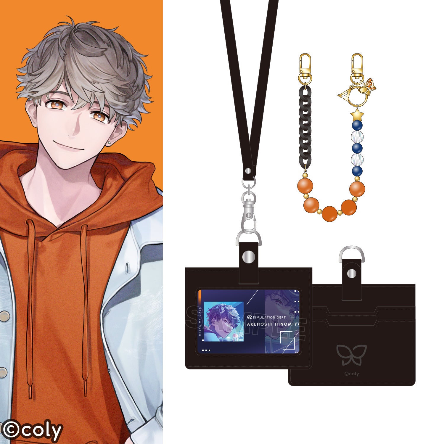 樋宮明星 モデル ビーズストラップ＆IDカードケース セット 『ブレイク