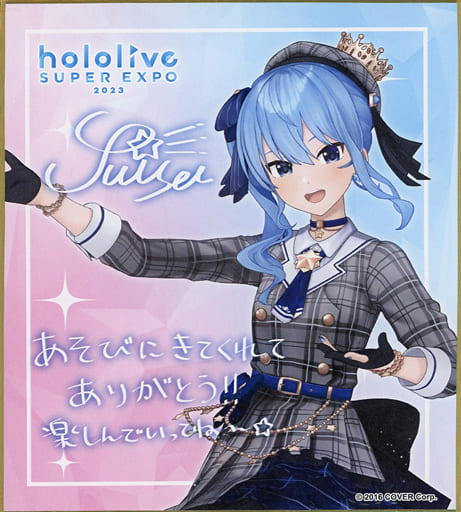 【豪華10点】ホロライブ EXPO 2023 色紙 星街すいせい 他 ホロライブ hololive SUPER EXPO 2023 ランダム メッセージ色紙 星街