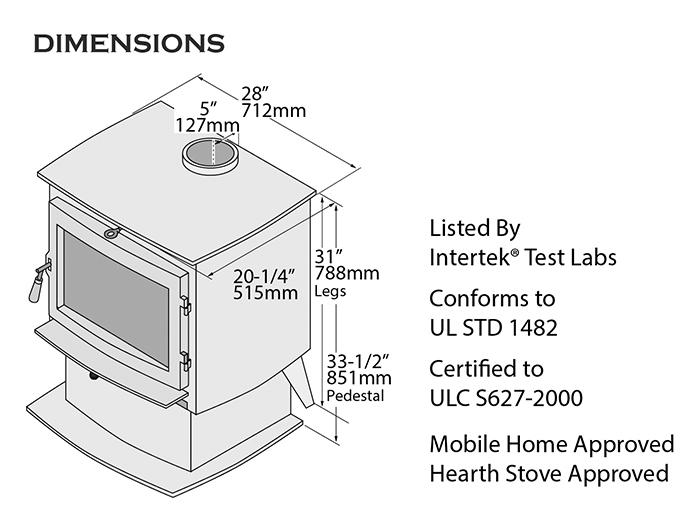 Lopi Evergreen NexGen-Hybrid™ Wood Stove - Hearth Appliances