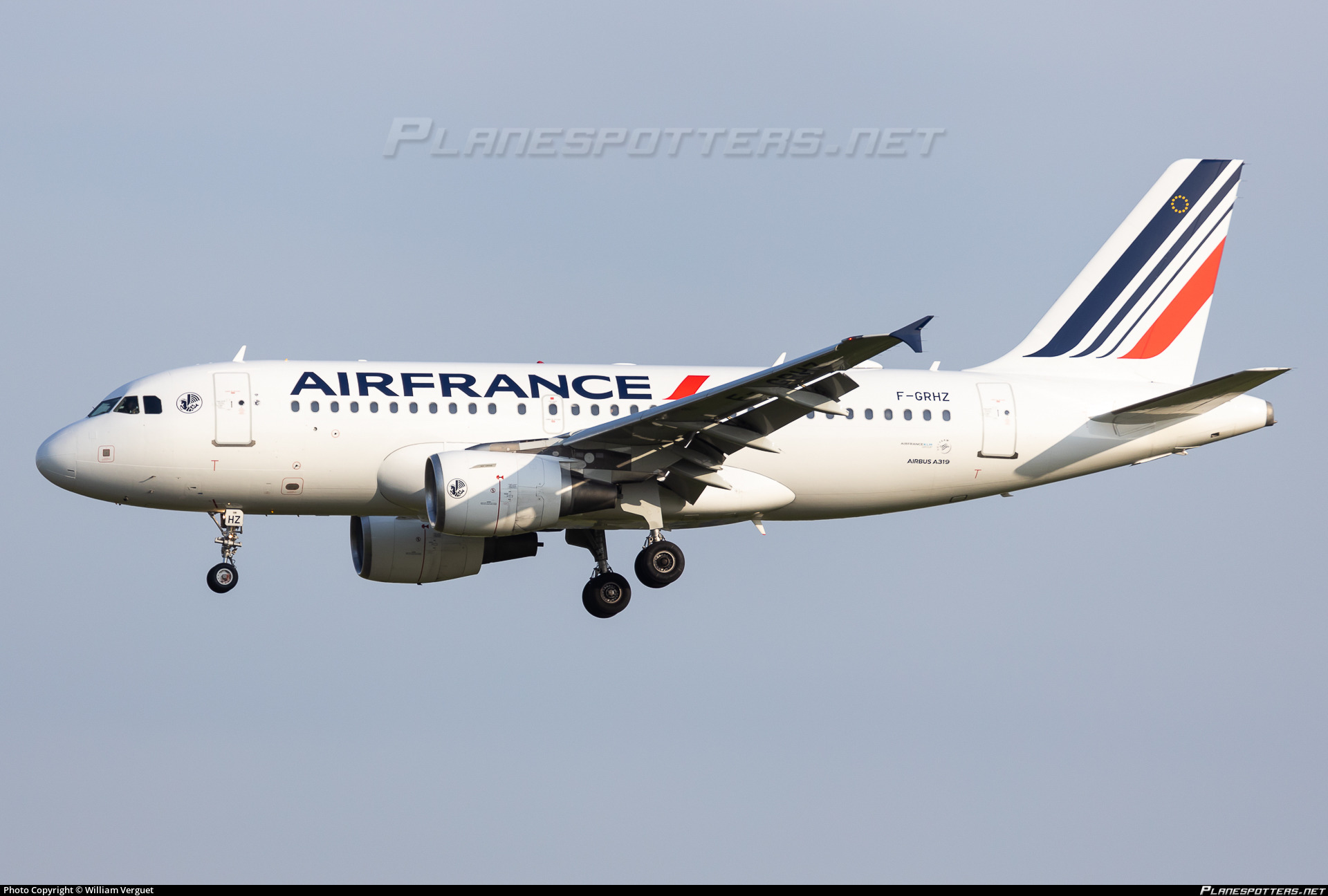 F-GRHZ Air France Airbus A319-111 Photo by William Verguet | ID