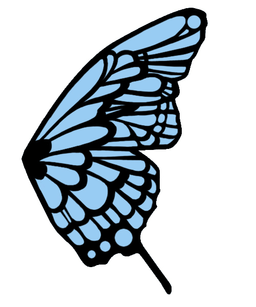 イラスト「蝶の羽」