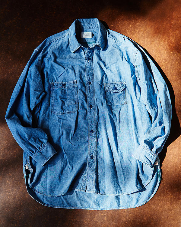 CAL O LINE for Pilgrim Surf+Supply『Chambray shirt』『Chambray