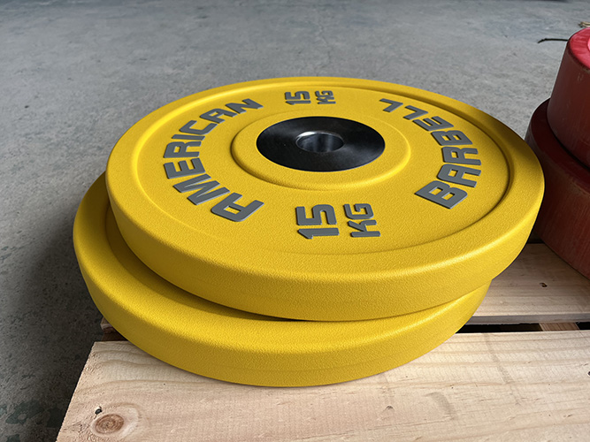 アメリカンバーベル ウレタンバンパープレート15kgペア | ジムバンク