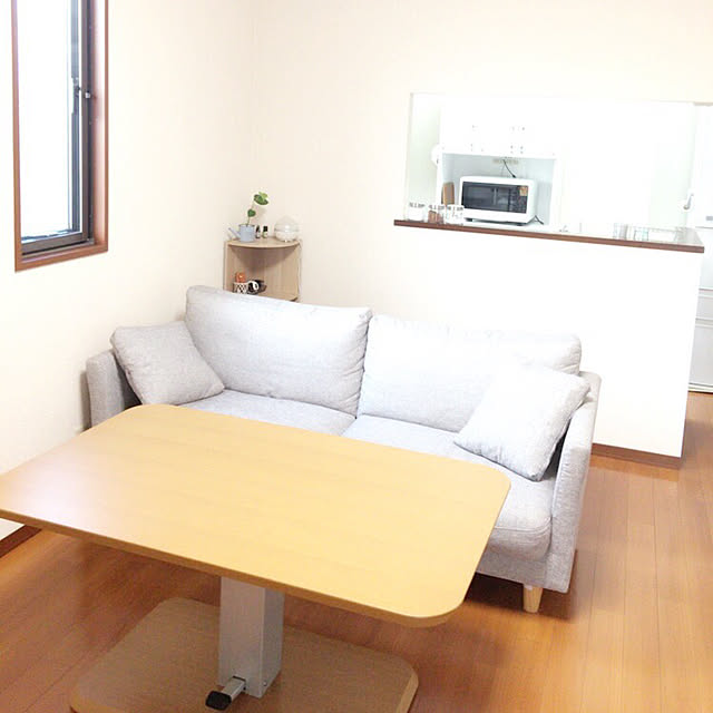 ニトリ 昇降式ダイニングテーブル(コラボ120DT DBR) - 通販 | 家具と