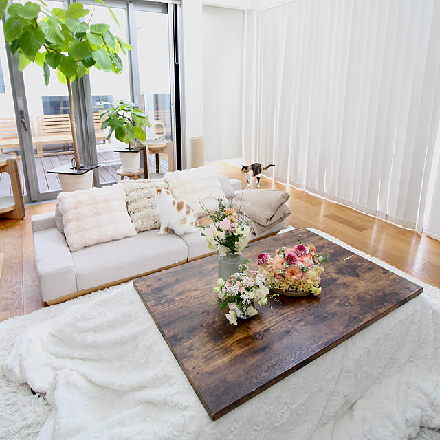 ニトリ [幅105cm] リビングこたつ (フロットC 105 ヴィンテージ