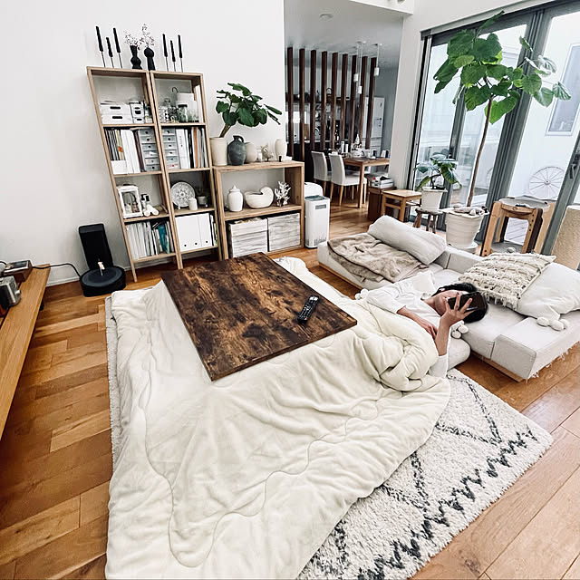 ニトリ [幅105cm] リビングこたつ (フロットC 105 ヴィンテージ