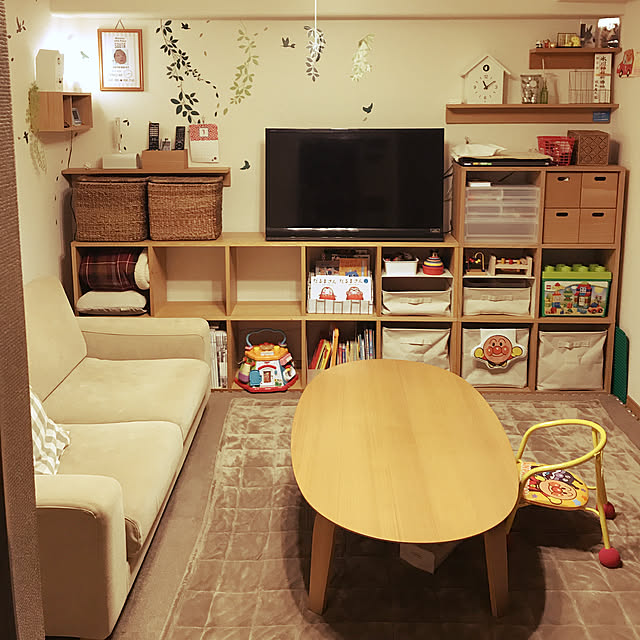 無印良品 楕円こたつ・本体・タモ材曲木脚・フラットヒーター／ダーク