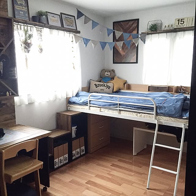 かしこく省スペースを！便利なニトリのロフトベッドに注目 | RoomClip