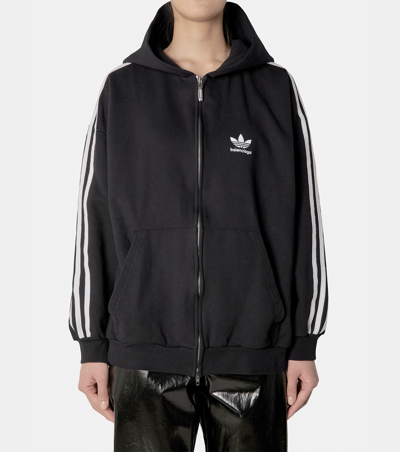 バレンシアガ - BALENCIAGA | Adidas Zip-Up Hoodie-Black-Sの通販