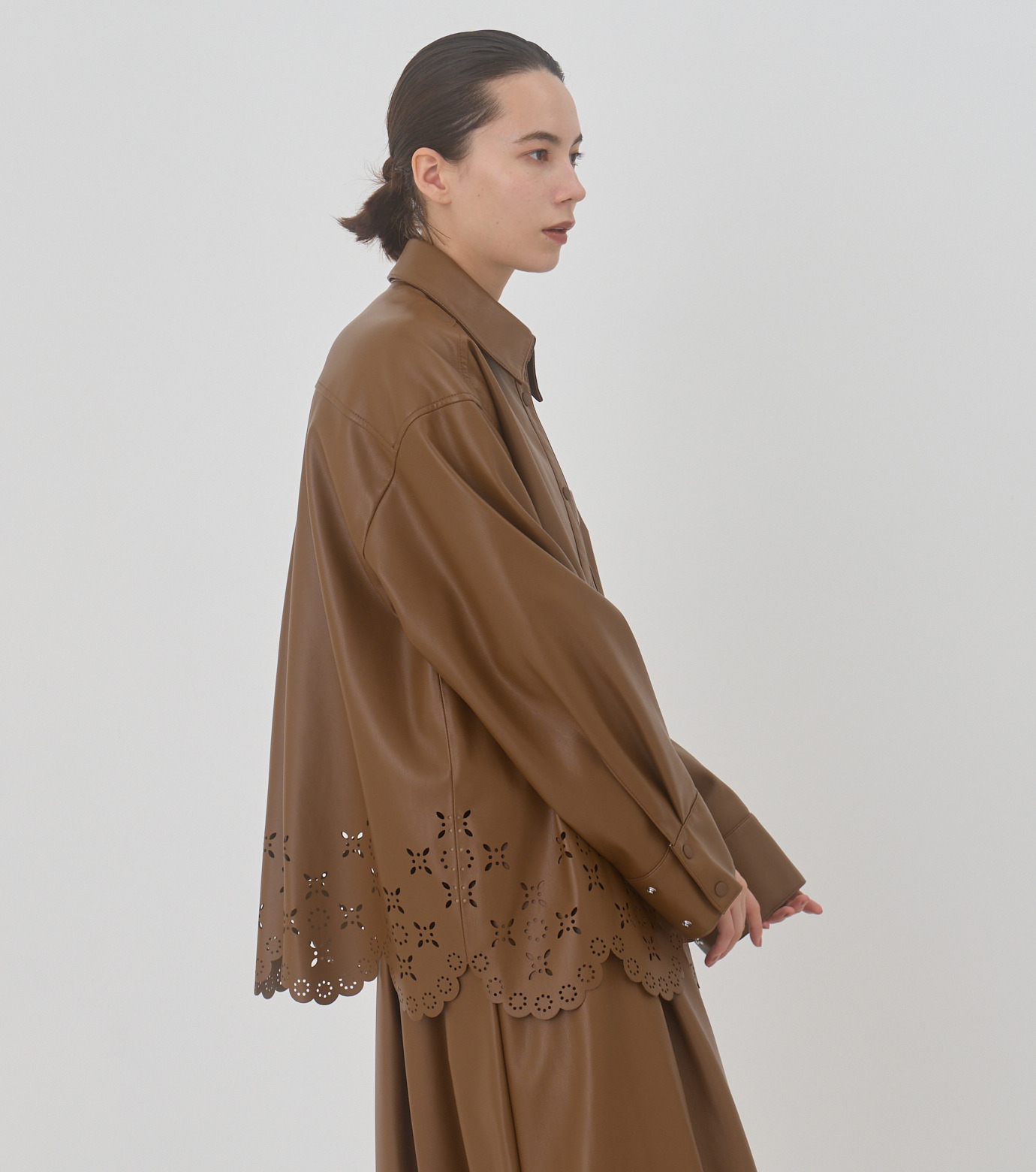 ル シェル ブルー - LE CIEL BLEU | Perforated Faux Leather | RESTIR