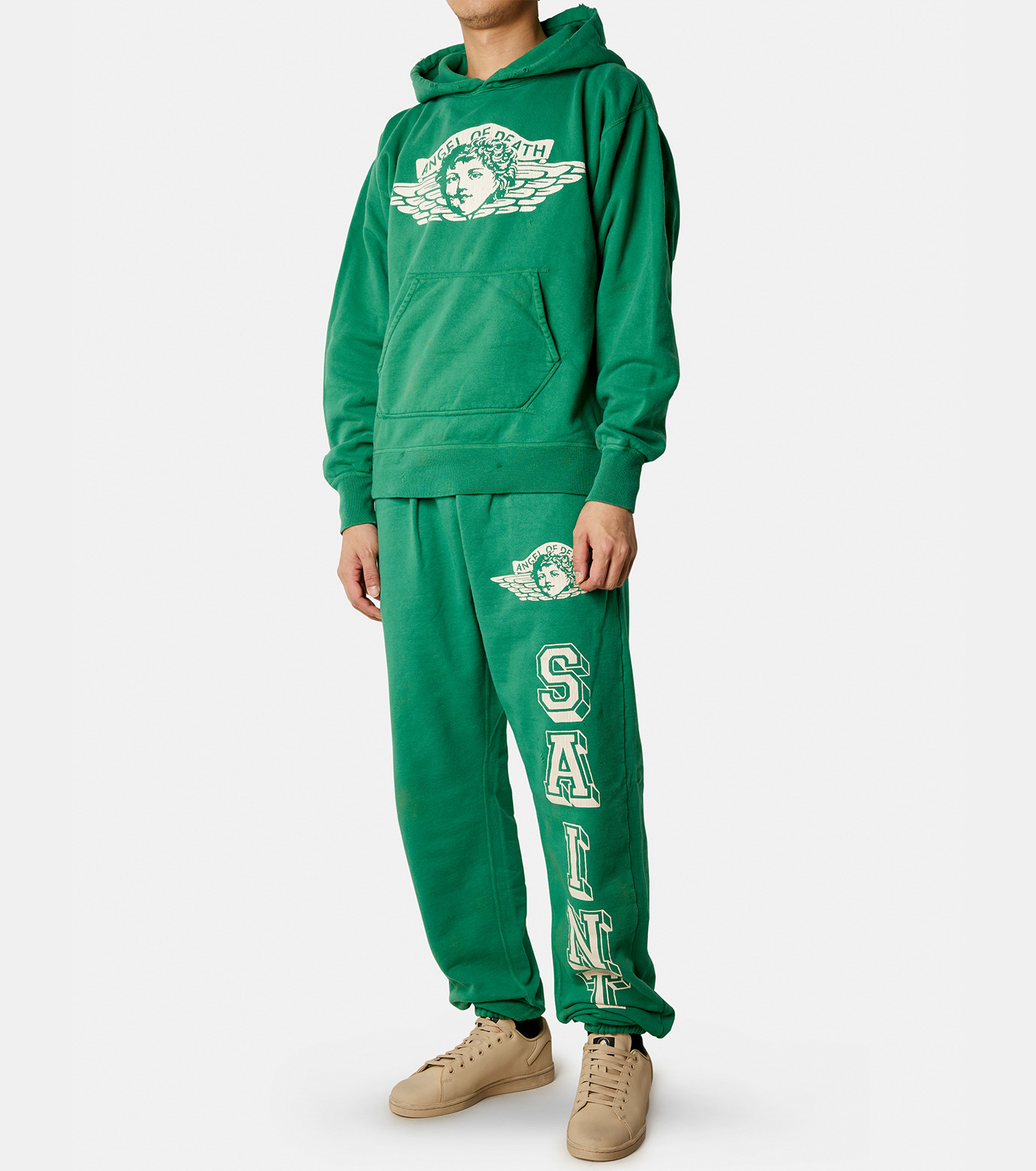 セント マイケル - ©️SAINT Mxxxxxx | ANGEL HOODIE-Green-Sの通販
