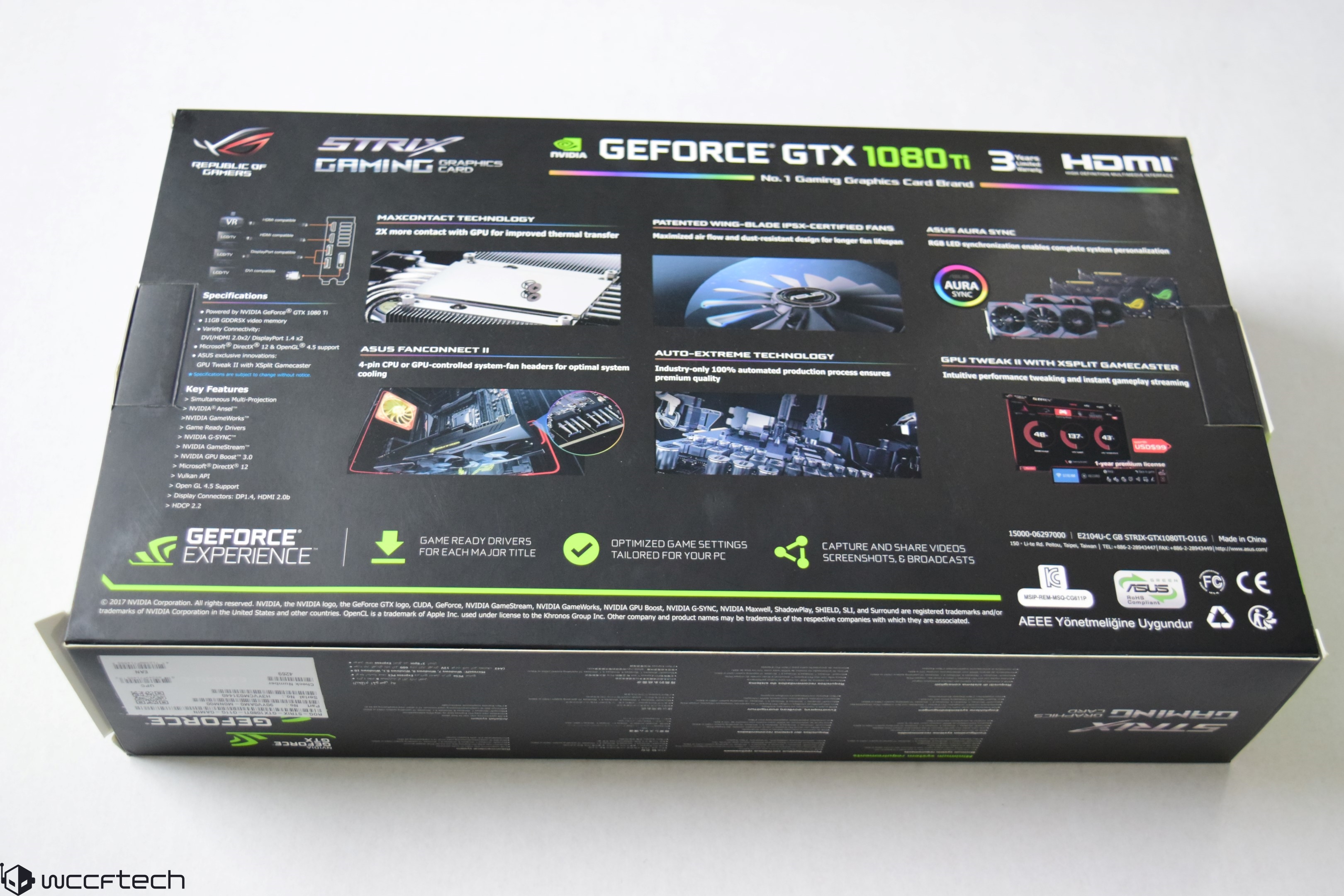 ASUS ROG STRIX GTX 1080 Ti OC Graphics Card Review